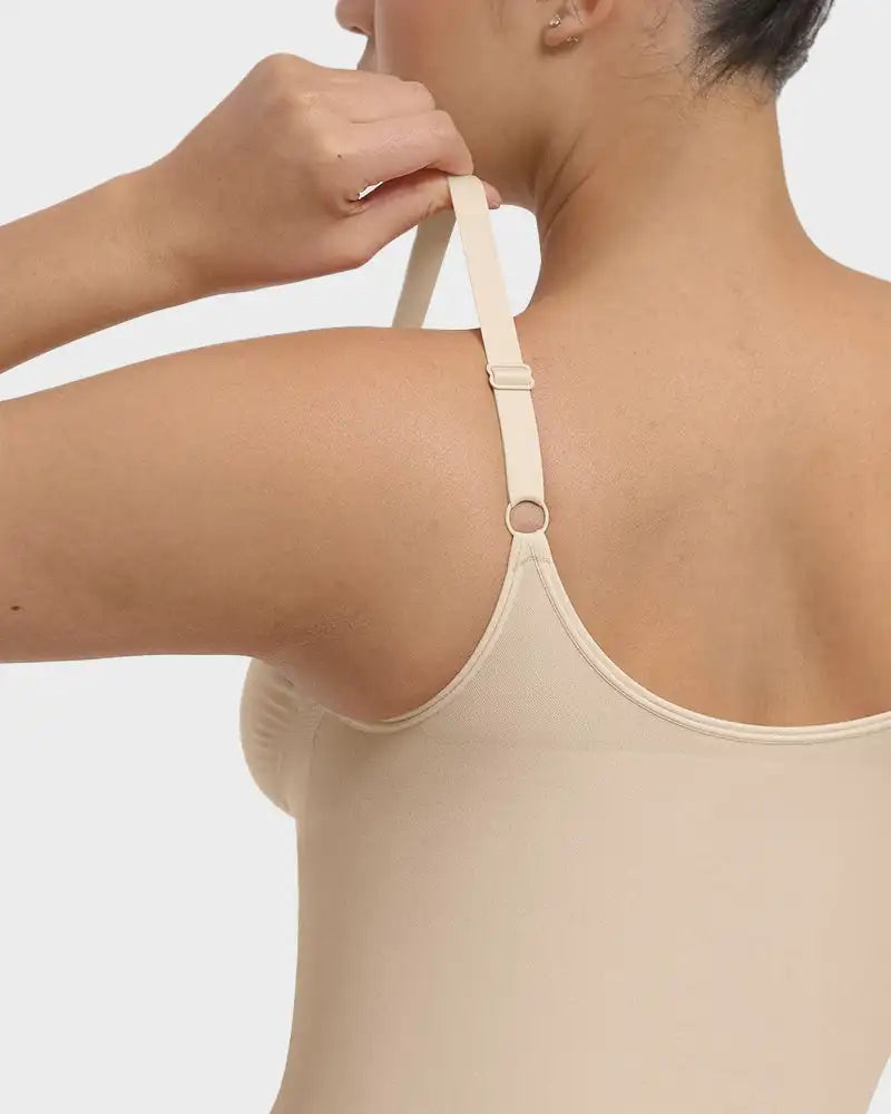 Women's Zipper Front Seamless Bodysuit Shaper Fajas Colombianas Corsets Compression Stretchy Swimsuits Sexy Triangle Shapewear